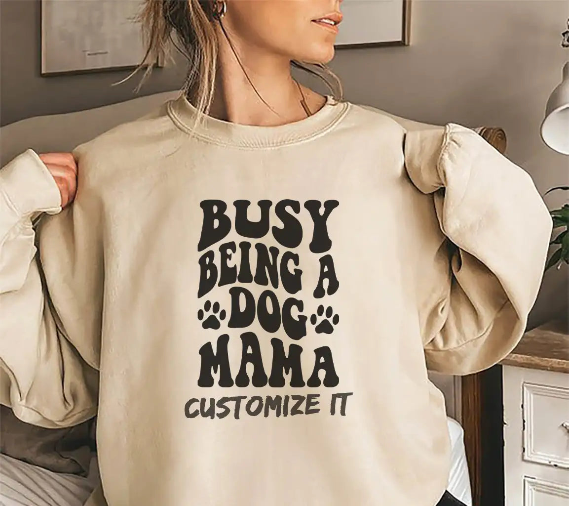 Busy Being a Dog Mama SVG -  Quote Design SVG