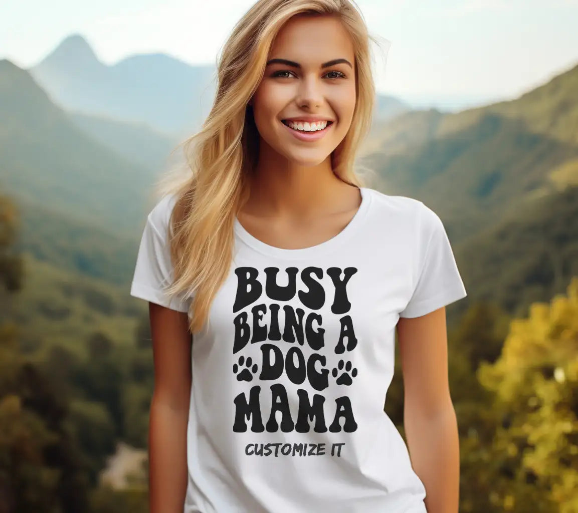 Busy Being a Dog Mama SVG -  Quote Design SVG