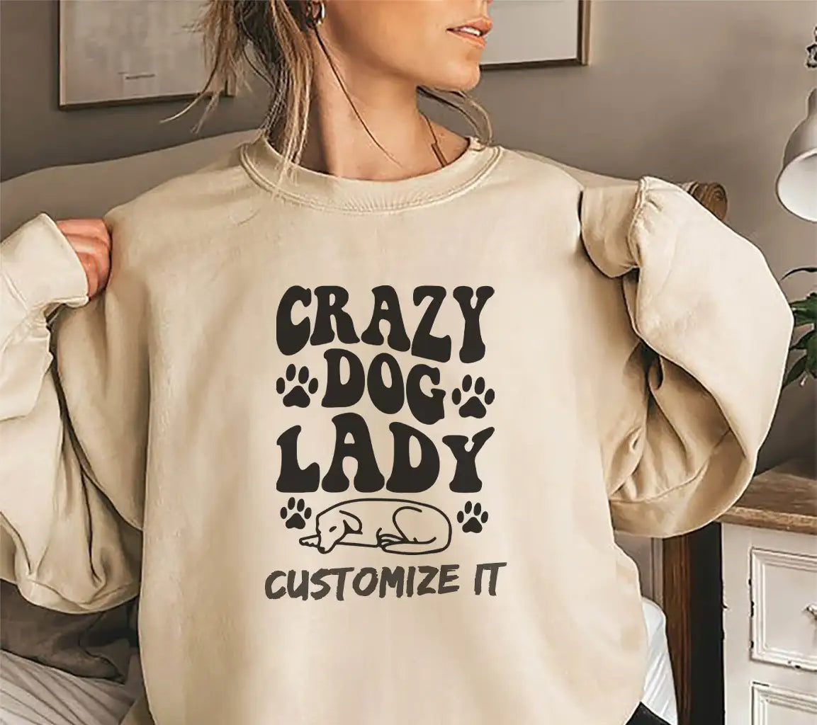 Crazy Dog Lady SVG -  Poster Design SVG