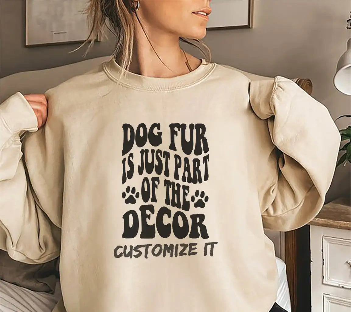 Dog Fur Is Just Part Of The Decor SVG - Funny Dog Quote Design SVG