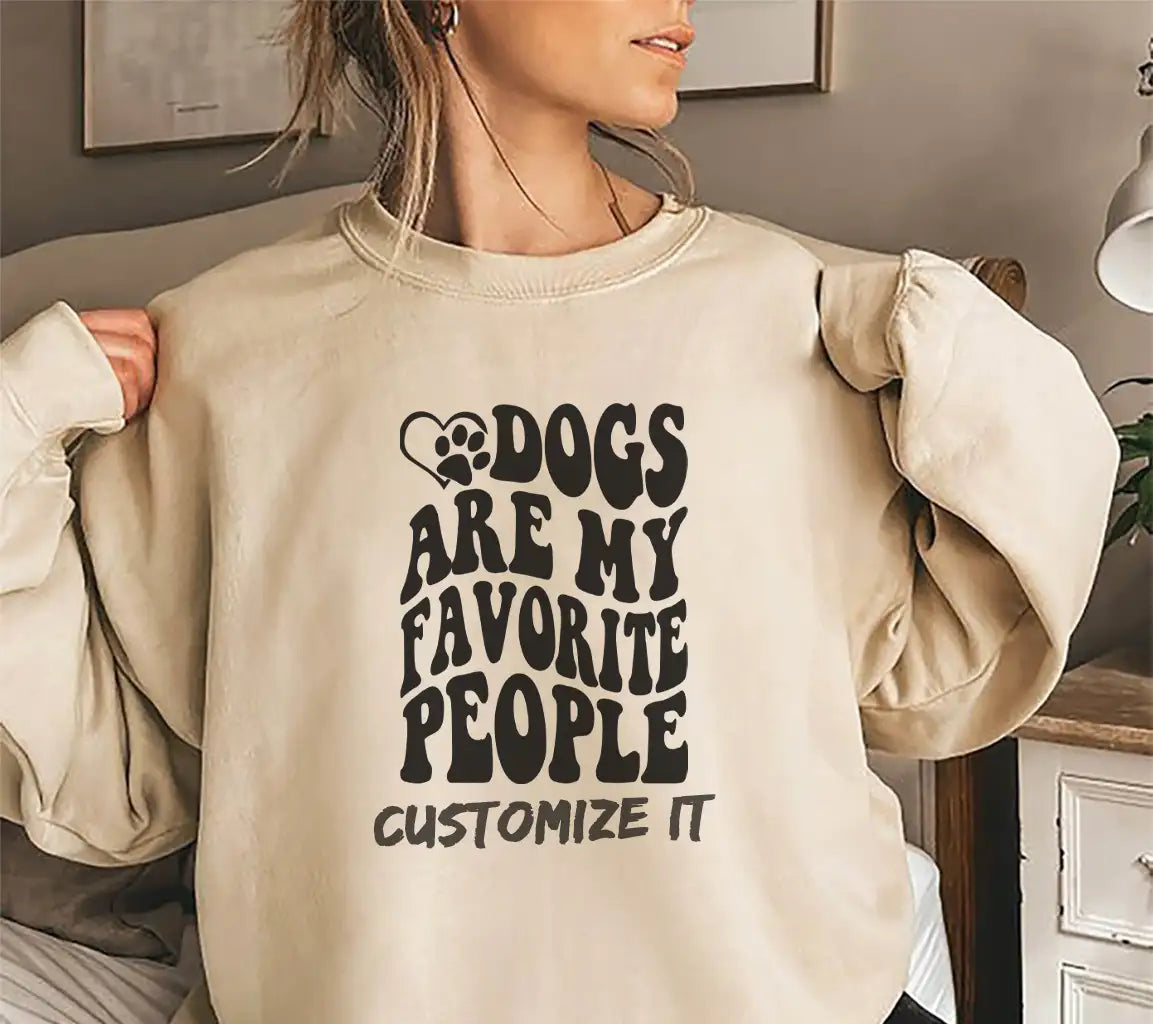 Dogs Are My Favorite People SVG - Dog Quote Poster Design SVG