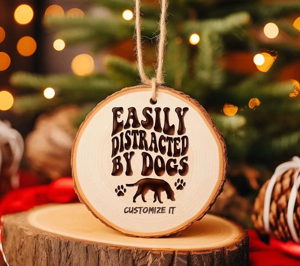 Easily Distracted By Dogs SVG -  Poster Design SVG