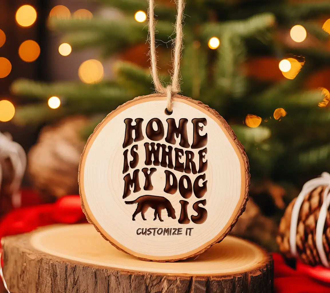 Home Is Where My Dog Is SVG Cut File - Dog Quote Design SVG