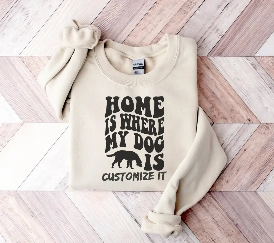 Home Is Where My Dog Is SVG Cut File - Dog Quote Design SVG