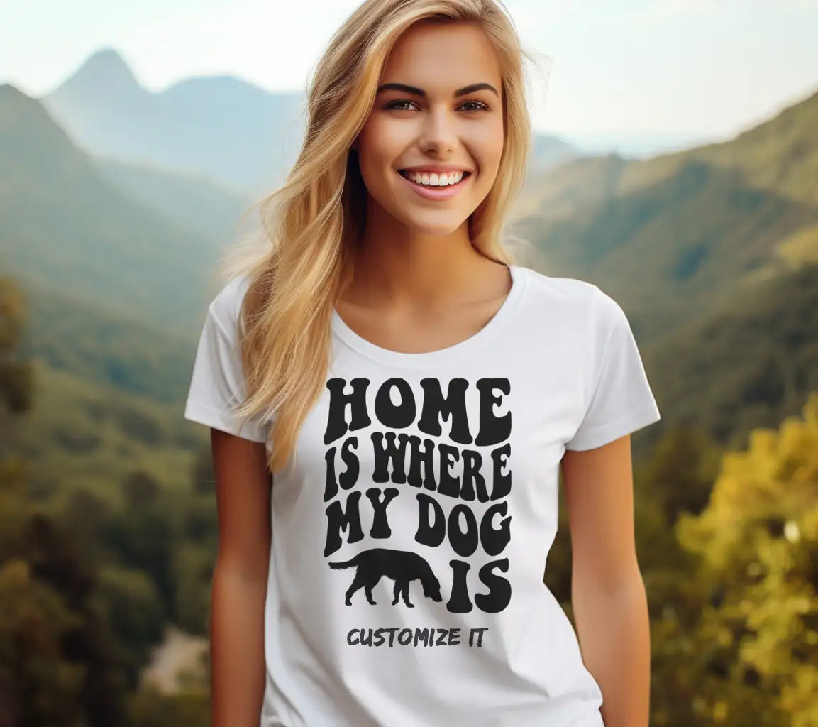 Home Is Where My Dog Is SVG Cut File - Dog Quote Design SVG