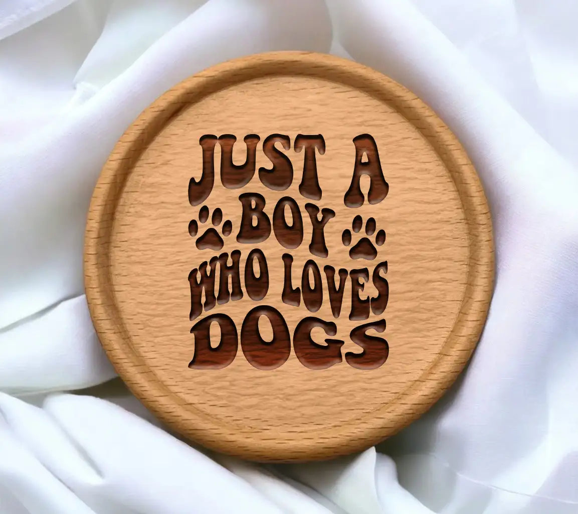 Just a Boy Who Loves Dogs SVG Cut File - Dog Quote Design SVG