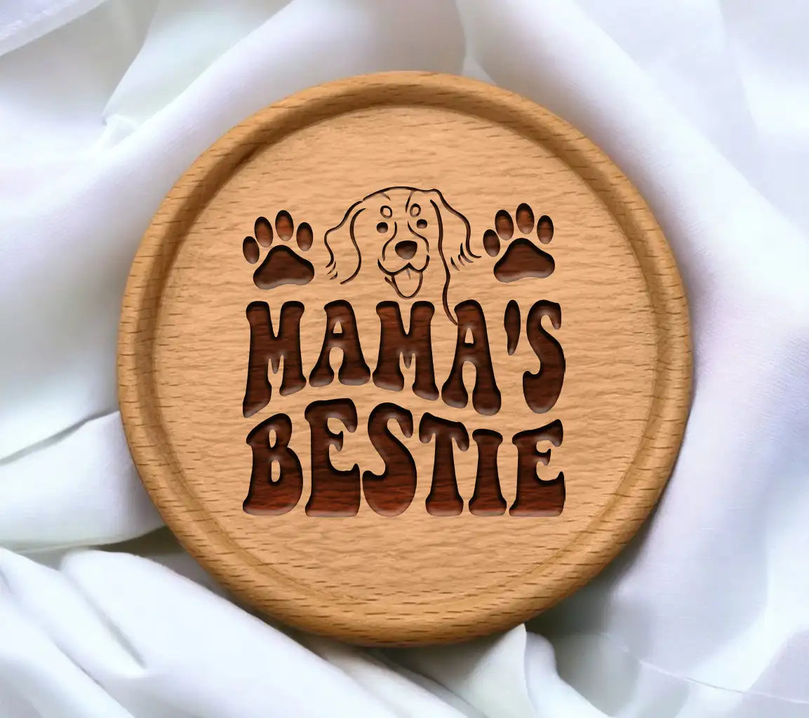  Dog Mamas Bestie SVG Cut File SVG