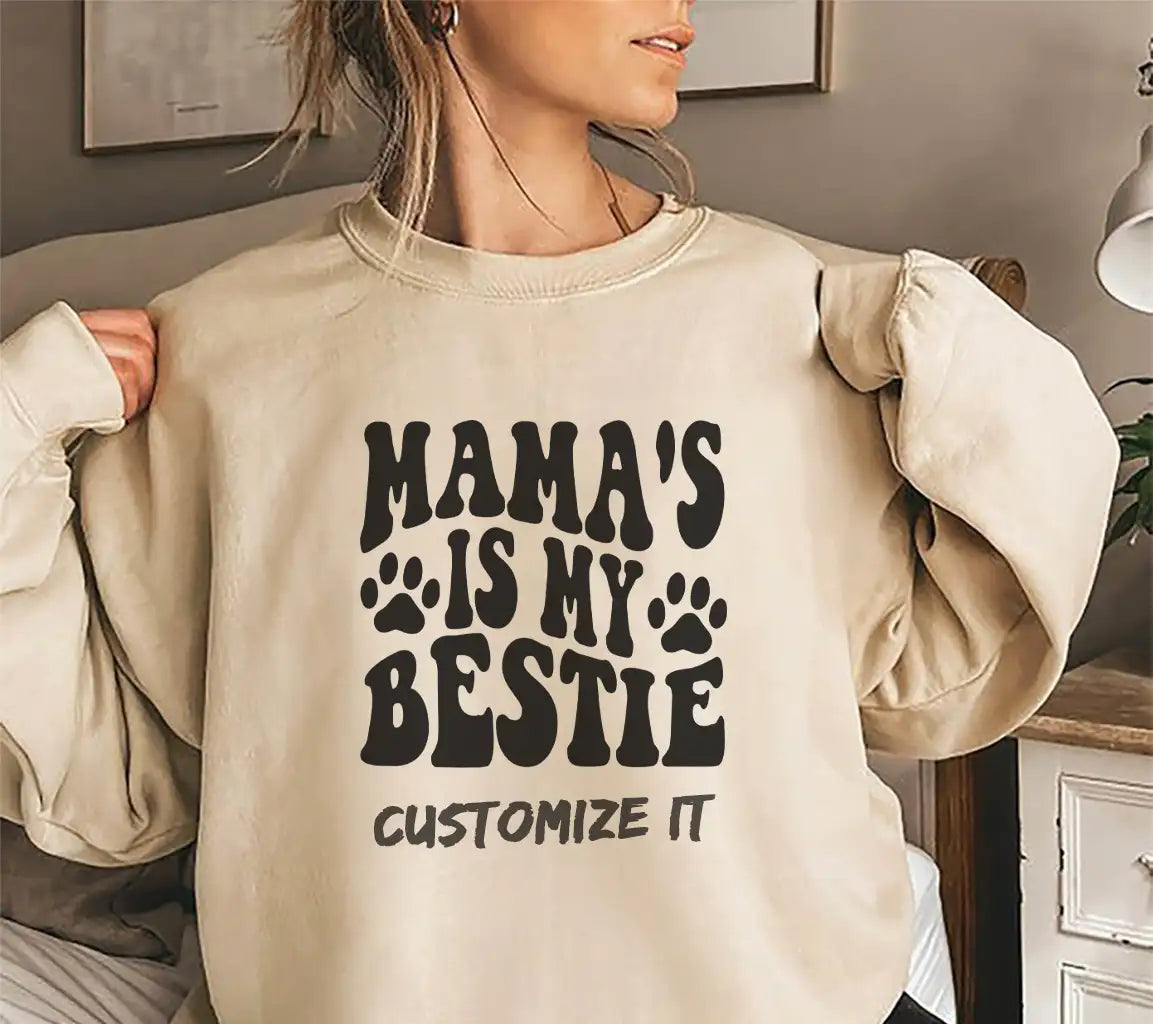 Mamas My Bestie  Dog SVG Design SVG