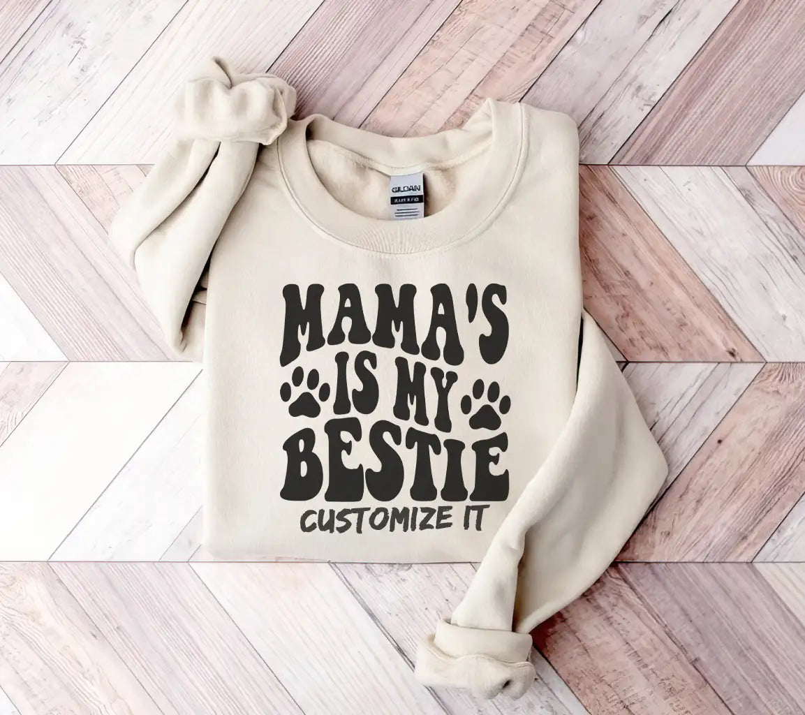 Mamas My Bestie  Dog SVG Design SVG