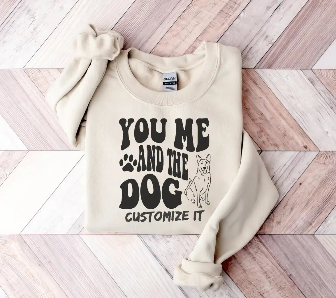 You, Me, and the Dog  SVG Poster SVG