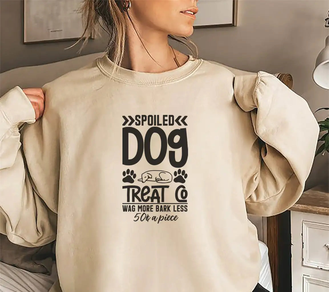 Wag More Bark Less Spoiled Dog Treat Co. SVG Cut File SVG