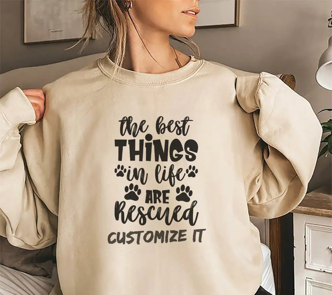 The Best Things In Life Are Rescued - Dog SVG Design SVG