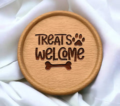  Treats Welcome Dog SVG Cut File SVG