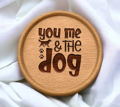 You, Me, & The Dog SVG - Dog Lover Poster Design SVG