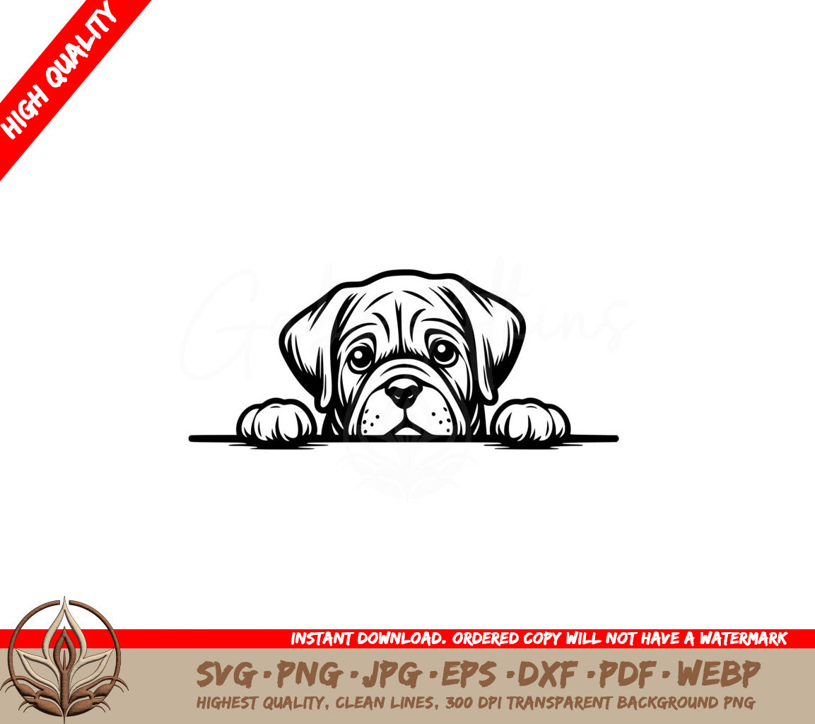 DDB Peeking SVG | Digital file available in multiple formats