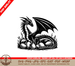 Dragon Mom Digital SVG File Offering Various Formats