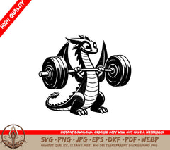 Dragon Power Lift SVG Digital Product File