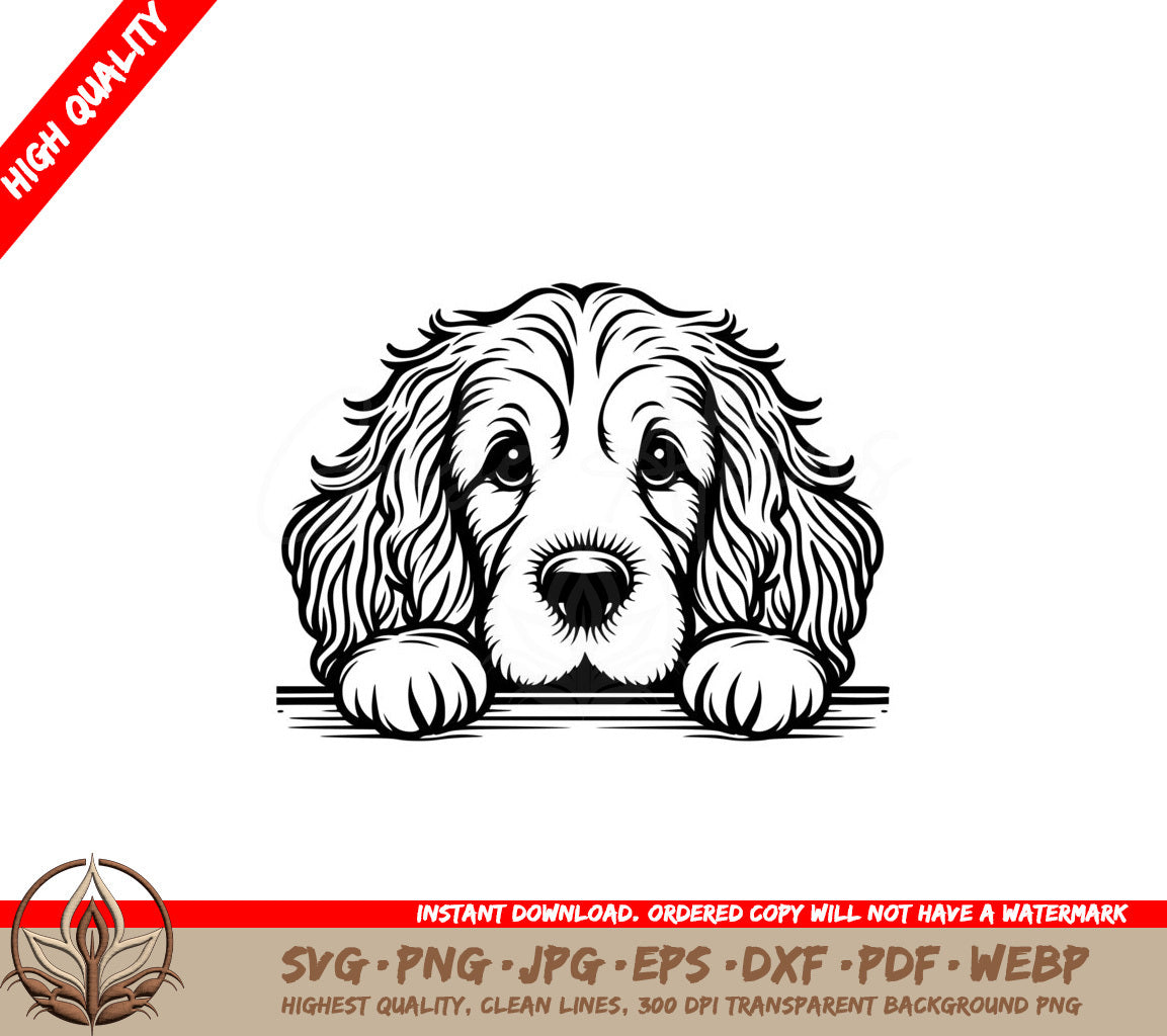 Dreamy Clumber Spaniel SVG Offered in Multiple File Formats