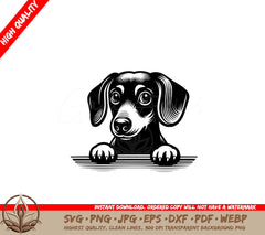 Dreamy-eyed Dachshund SVG - Digital File in Multiple Formats