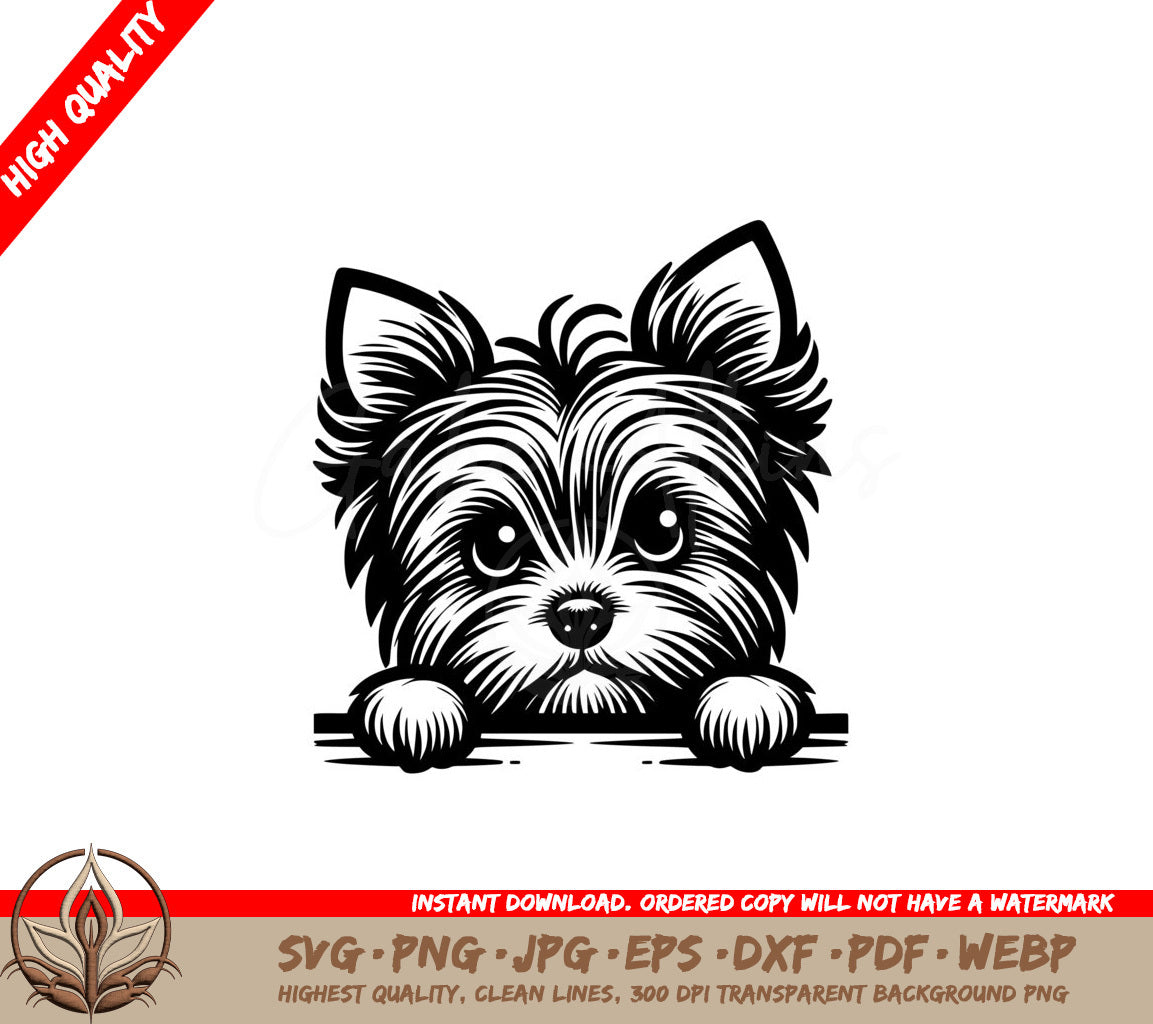 Dreamy Yorkshire Terrier SVG - Digital File in Multiple Formats