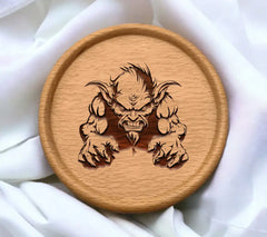 D&D Goblin with Beard -  Monster SVG Illustration SVG