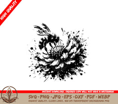 Dynamic Flower Chaos SVG - Digital Product in Multiple File Formats