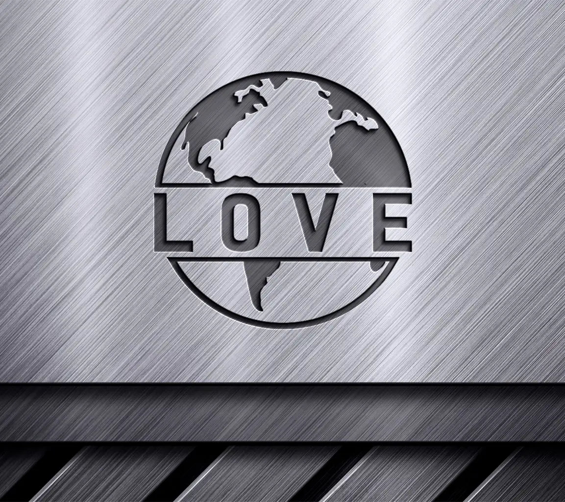 Earth Day Love Globe SVG - Perfect for Valentines Day or Everyday SVG