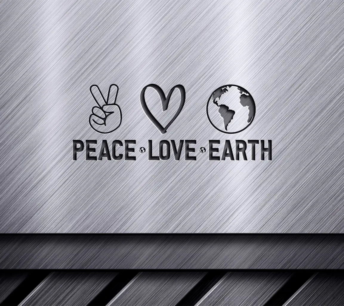 Peace Love Earth SVG Peace Sign with Heart SVG