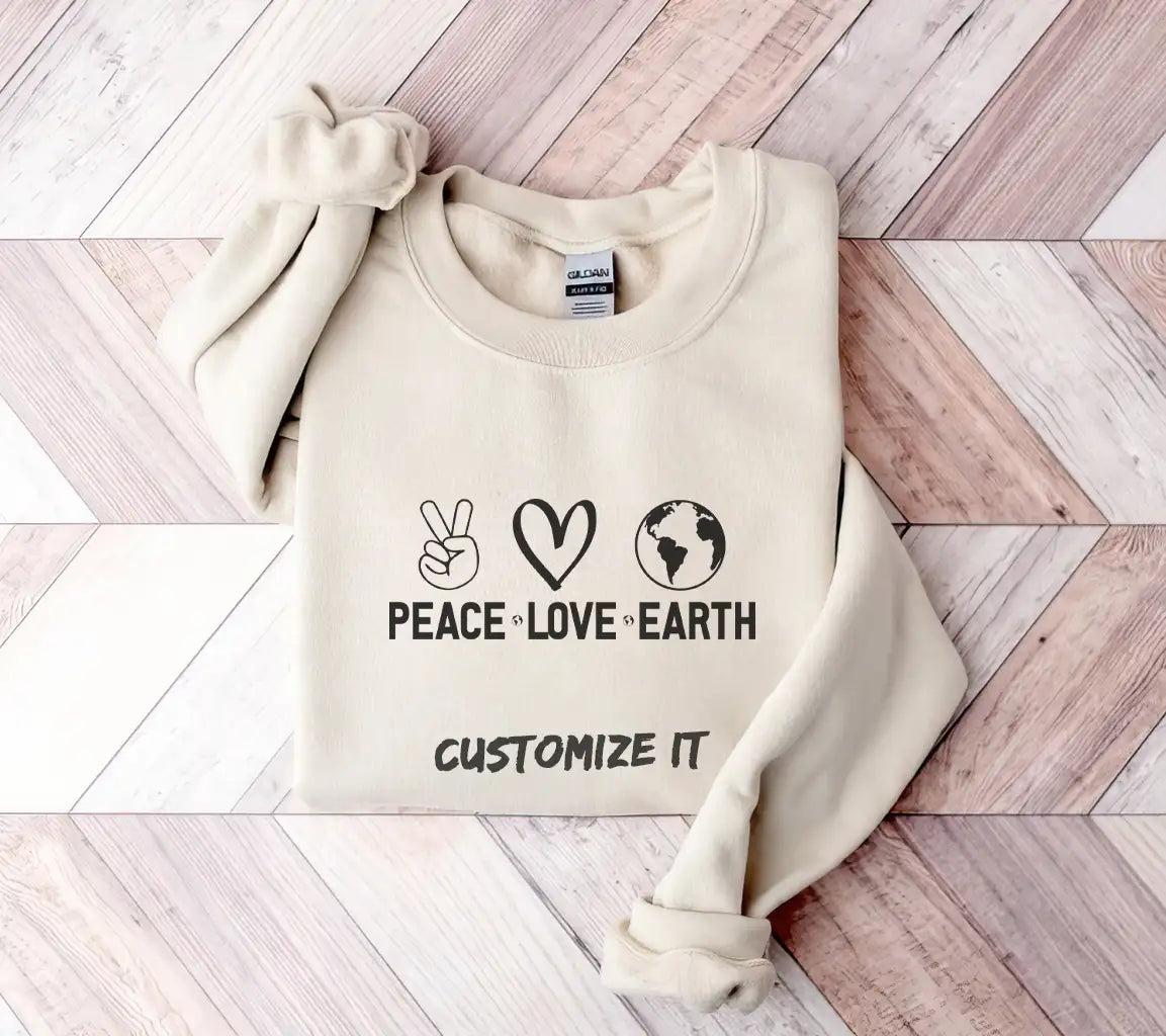 Peace Love Earth SVG Peace Sign with Heart SVG