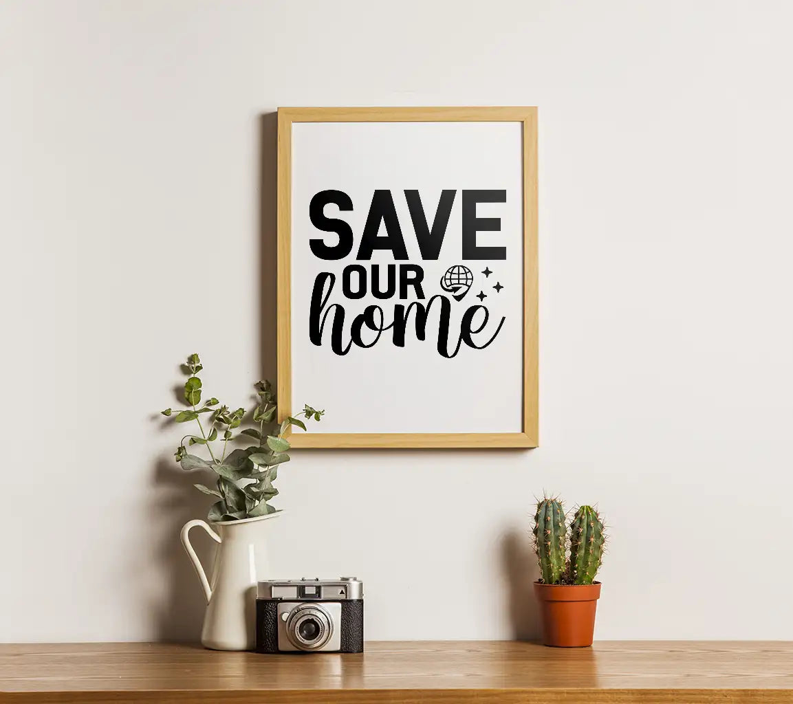 Save Our Home  SVG - Earth Day Design SVG