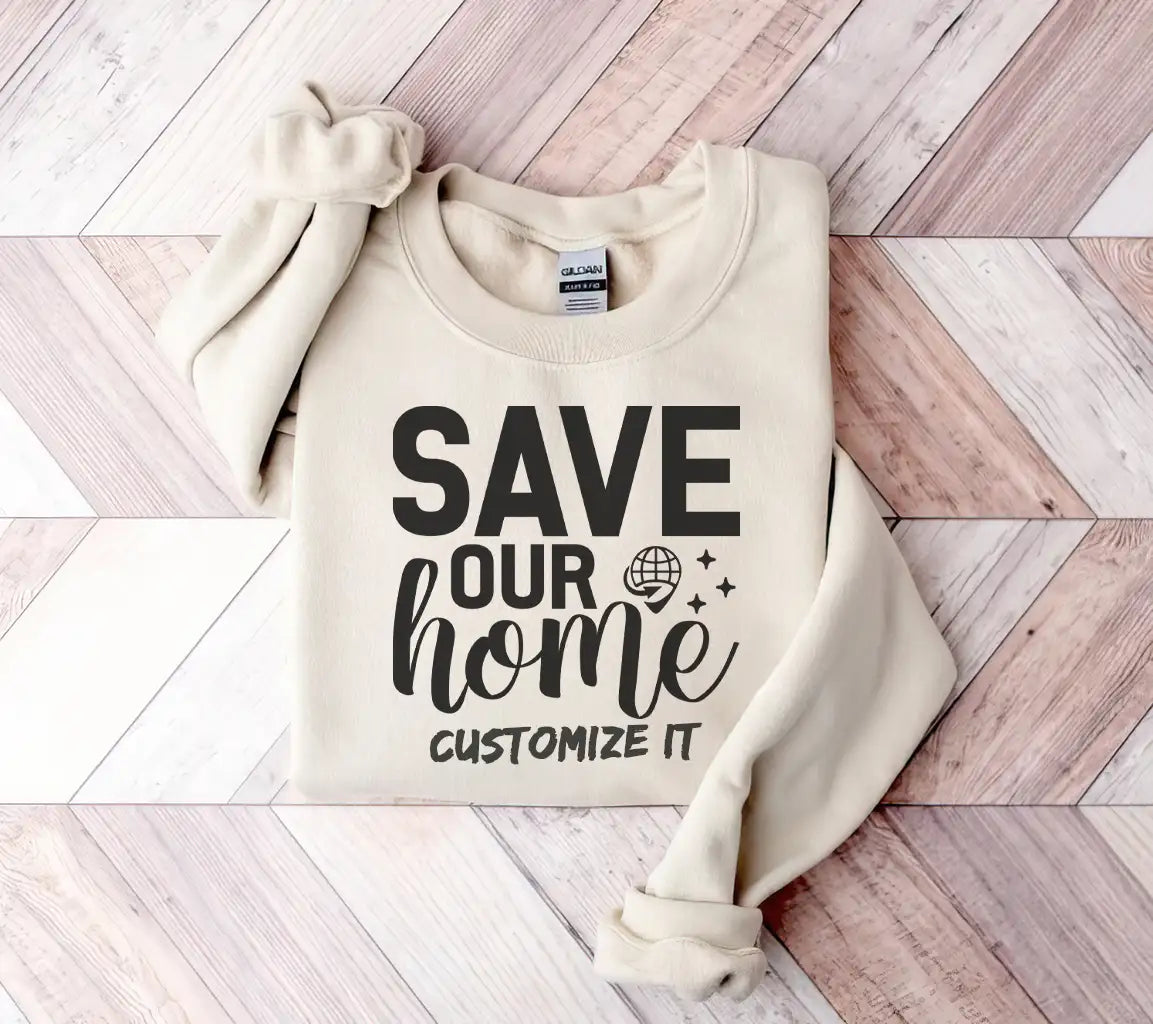 Save Our Home  SVG - Earth Day Design SVG