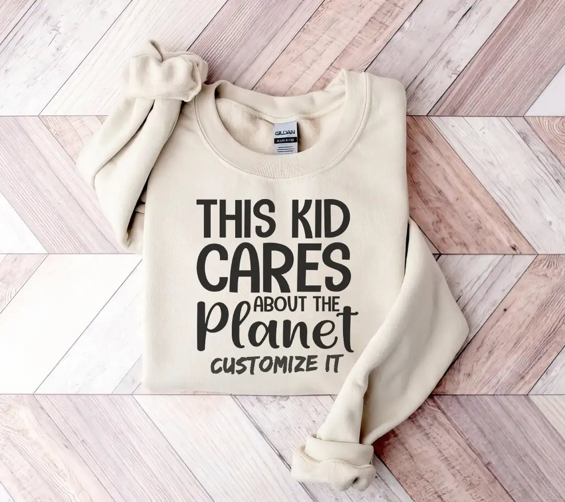 Earth Day This Kid Cares About The Planet SVG Design SVG