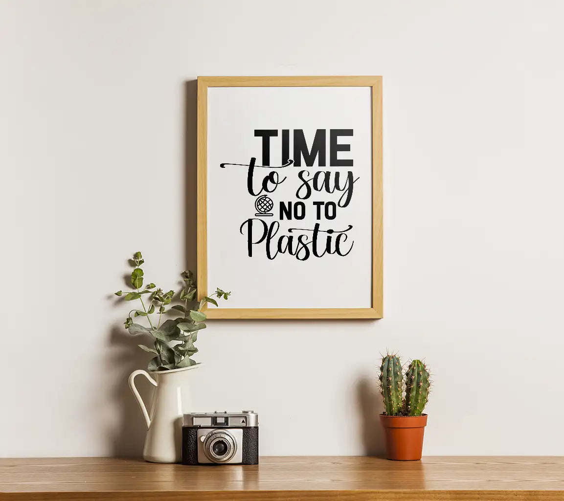 ## Time To Say No To Plastic - Earth Day SVG SVG