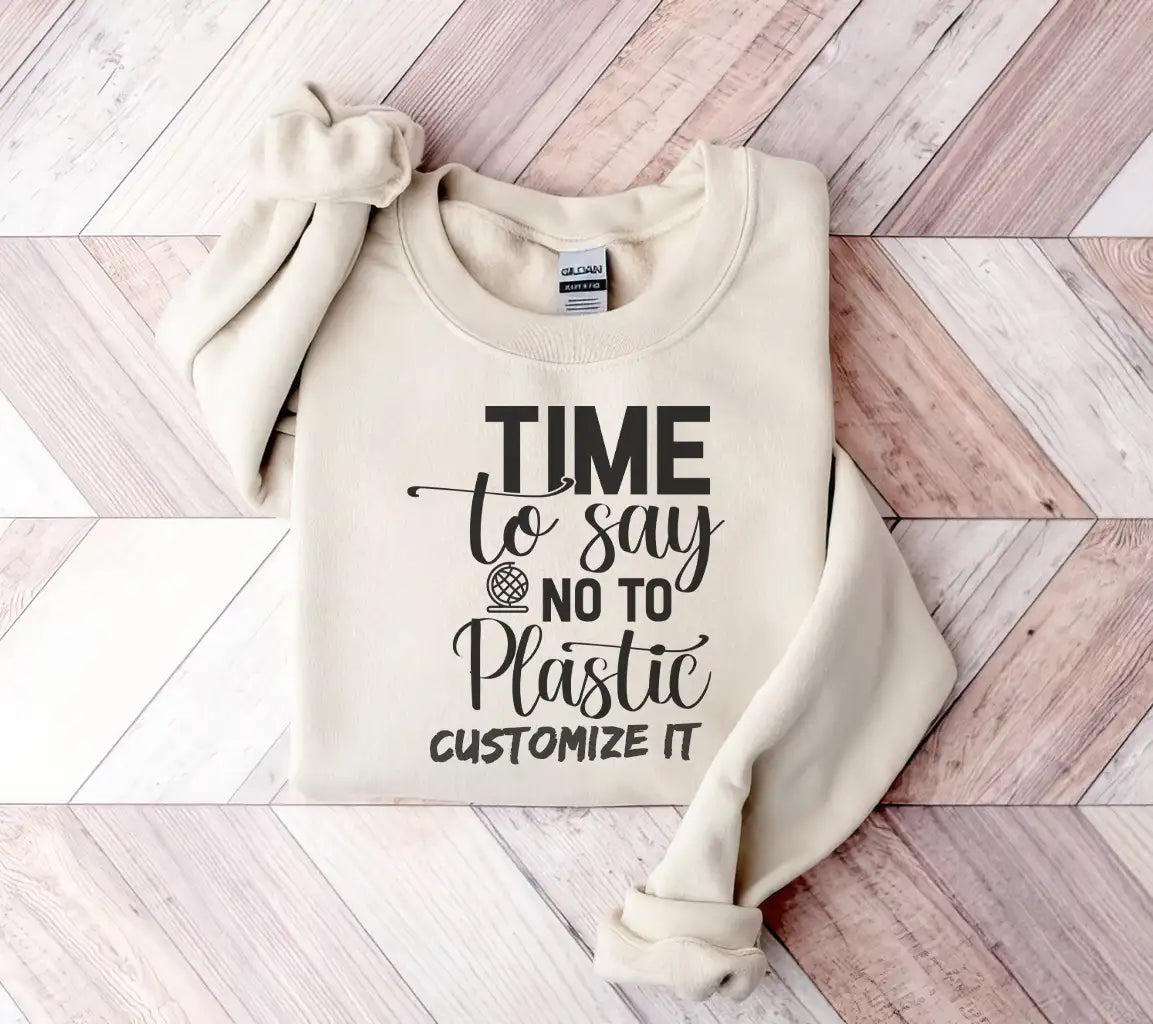 ## Time To Say No To Plastic - Earth Day SVG SVG