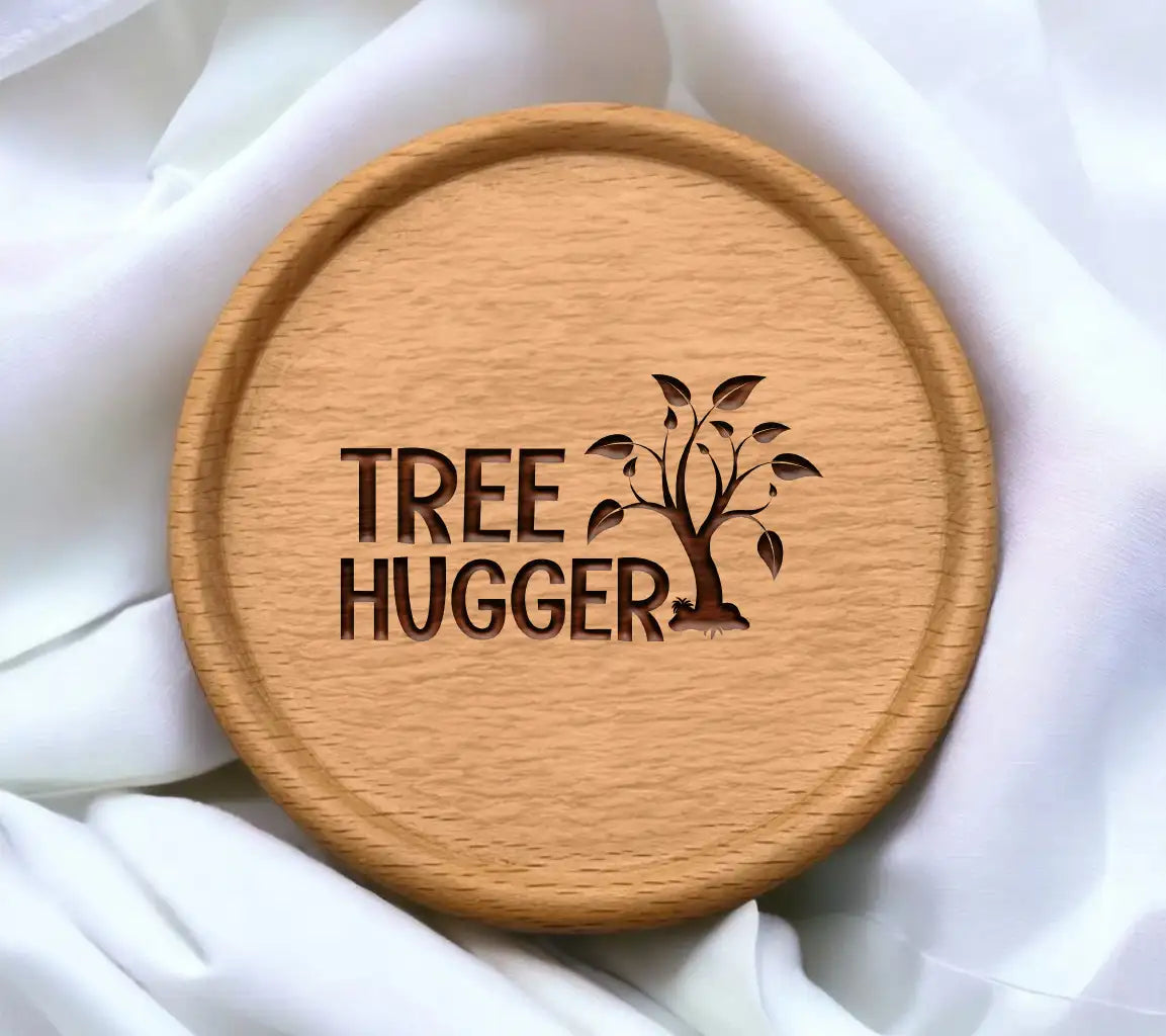  Tree Hugger SVG Logo - Earth Day Design SVG