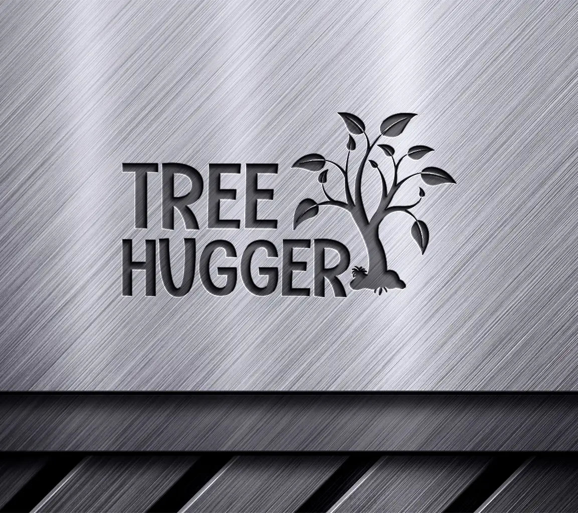  Tree Hugger SVG Logo - Earth Day Design SVG