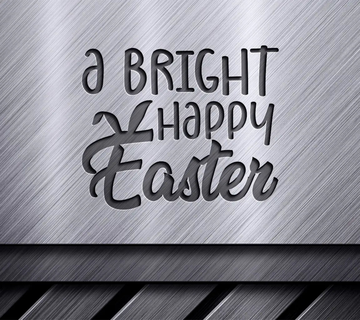 Purple & Pink A Bright Happy Easter SVG Design SVG