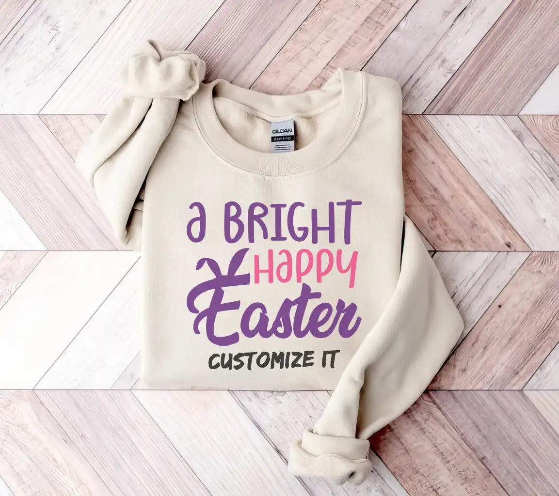 Purple & Pink A Bright Happy Easter SVG Design SVG