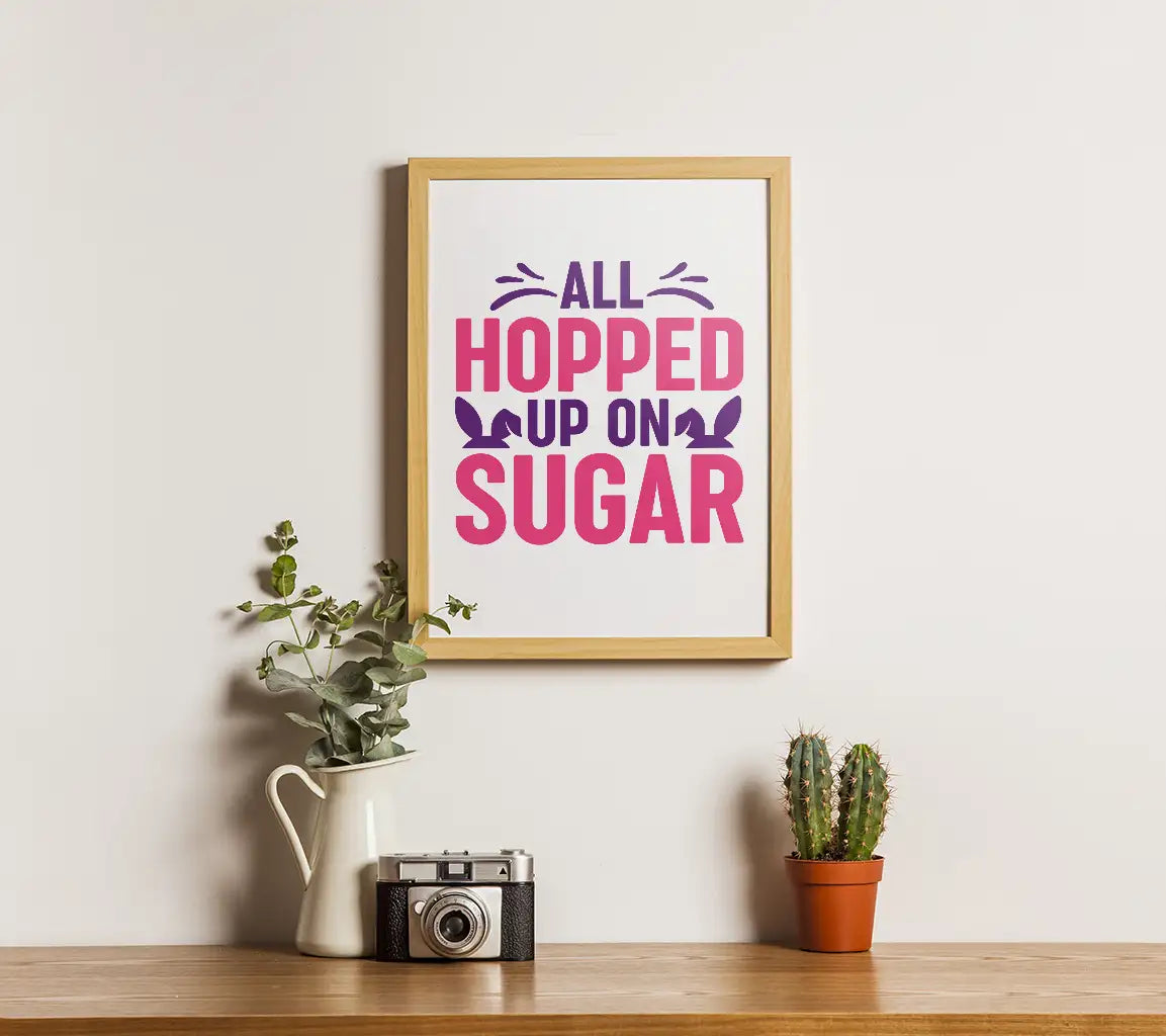 Pink & Purple All Hopped Up On Sugar Easter SVG SVG