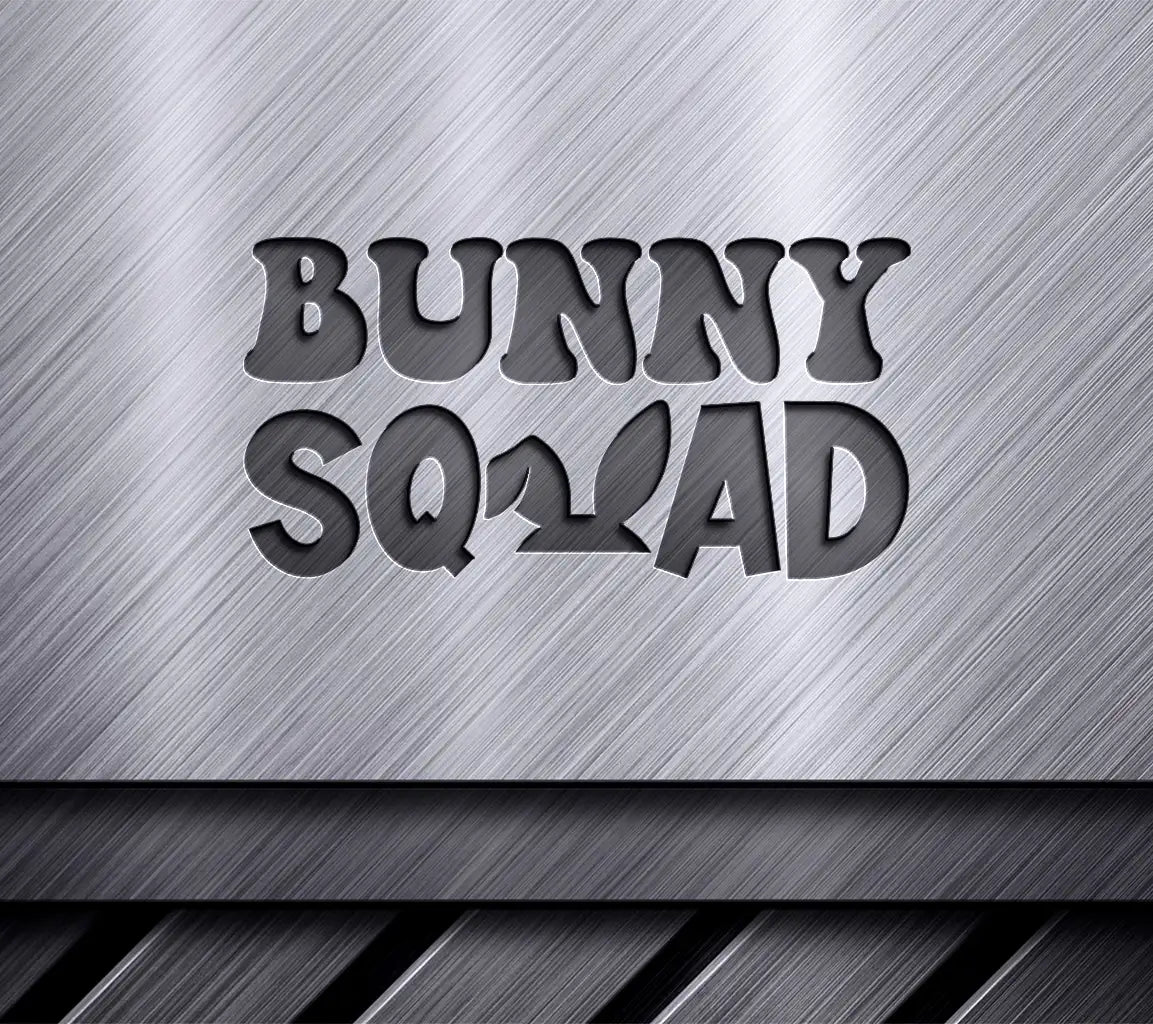 Pink & Purple Bunny Squad SVG - Easter Logo Design SVG