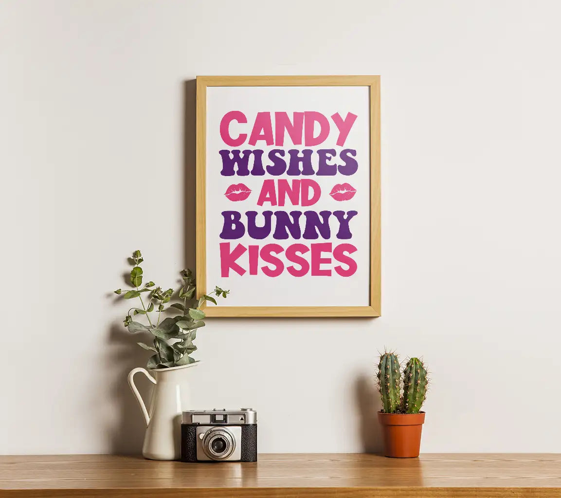 Easter Candy Wishes & Bunny Kisses SVG Cut File SVG