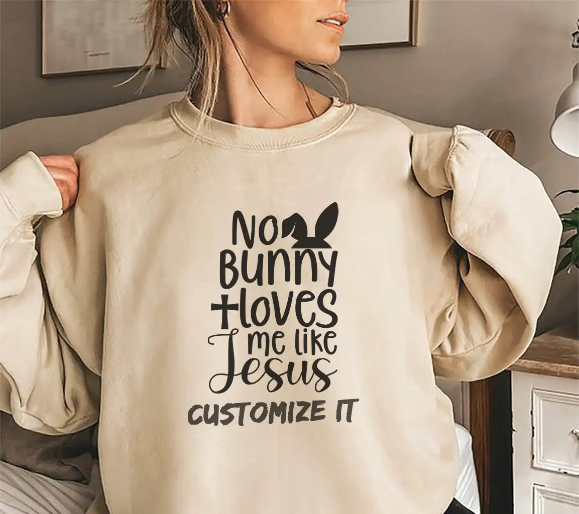 No Bunny Loves Me Like Jesus - Easter SVG Design SVG