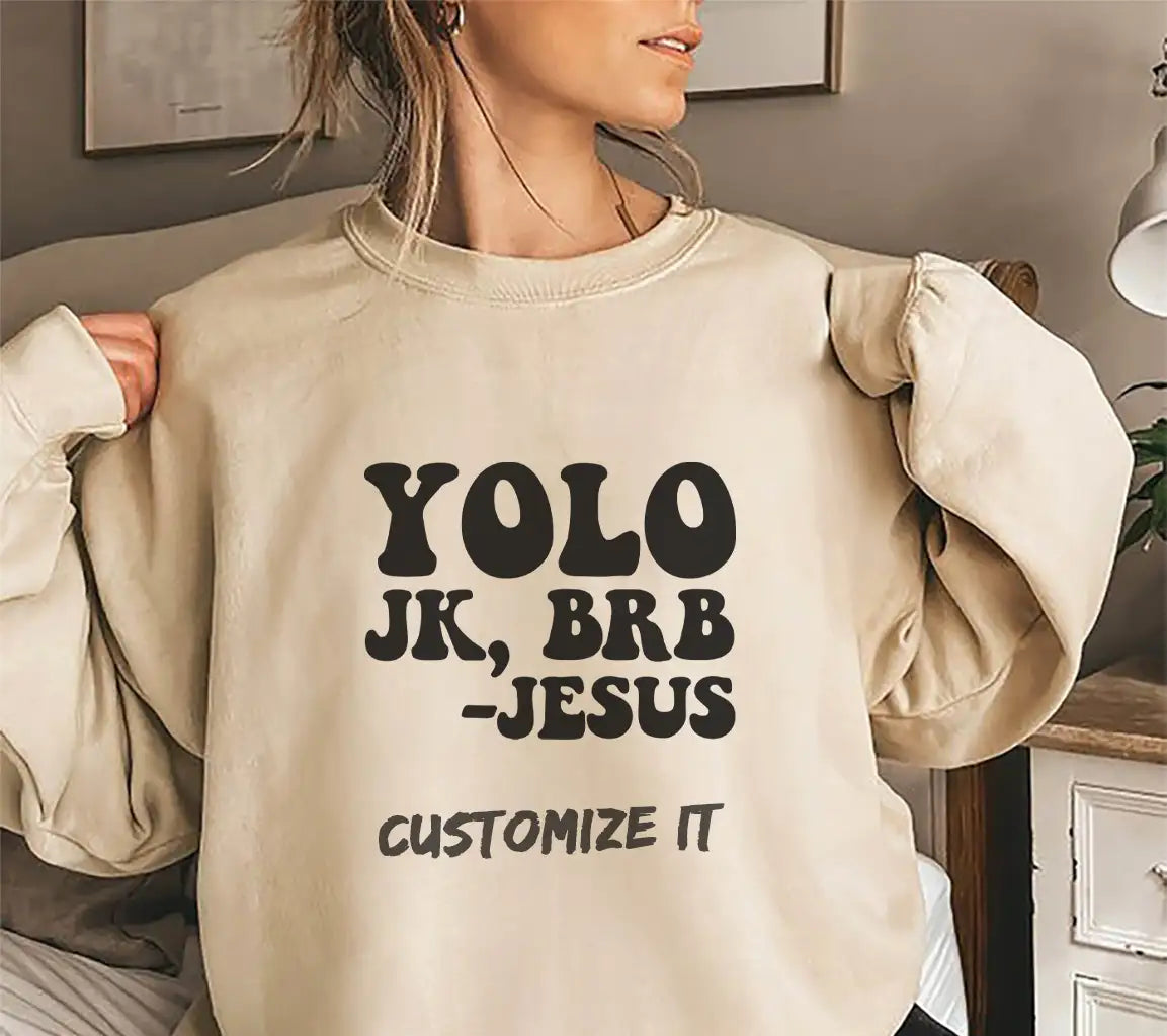 Yolo JK Brb Jesus SVG -  Easter Design SVG