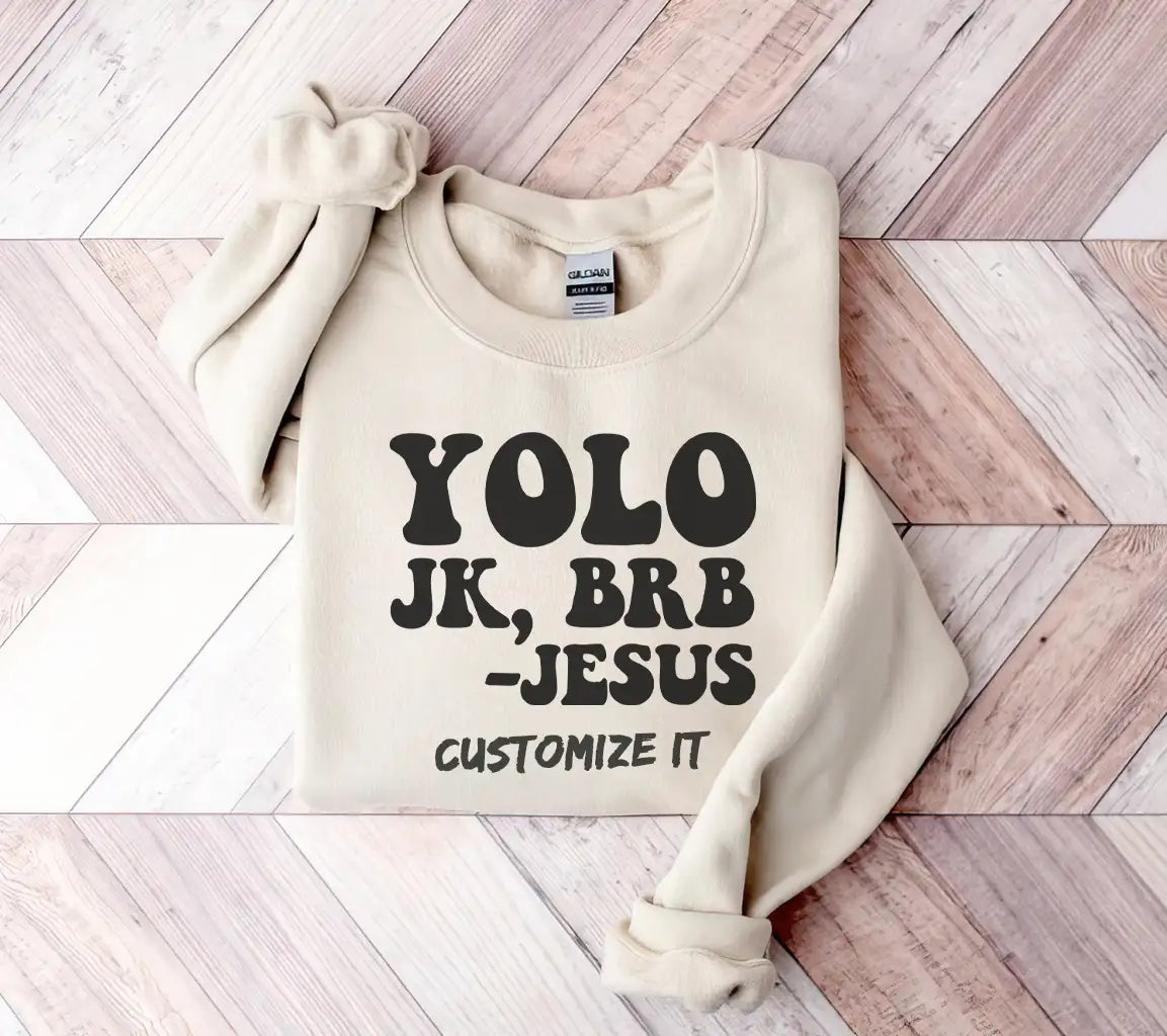 Yolo JK Brb Jesus SVG -  Easter Design SVG