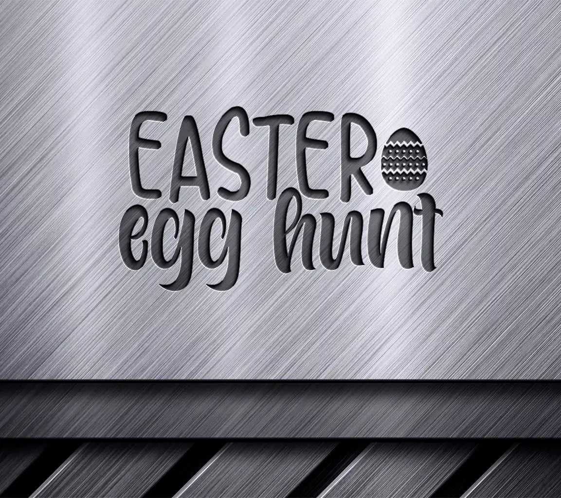 Pink & Blue Easter Egg Hunt SVG Design SVG