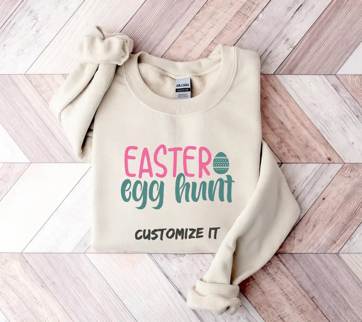 Pink & Blue Easter Egg Hunt SVG Design SVG