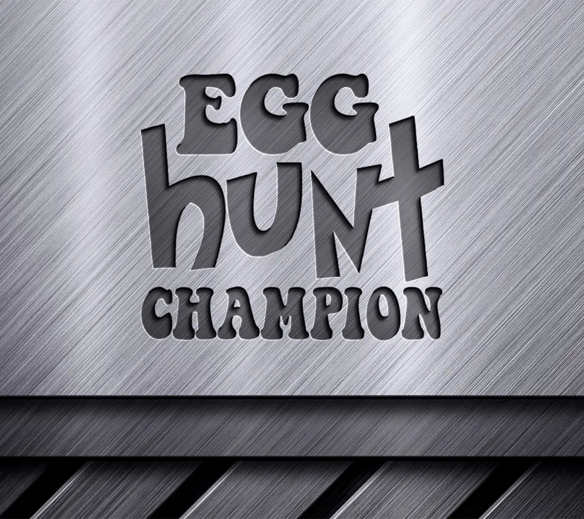 Pink & Blue Egg Hunt Champion SVG Cut File SVG