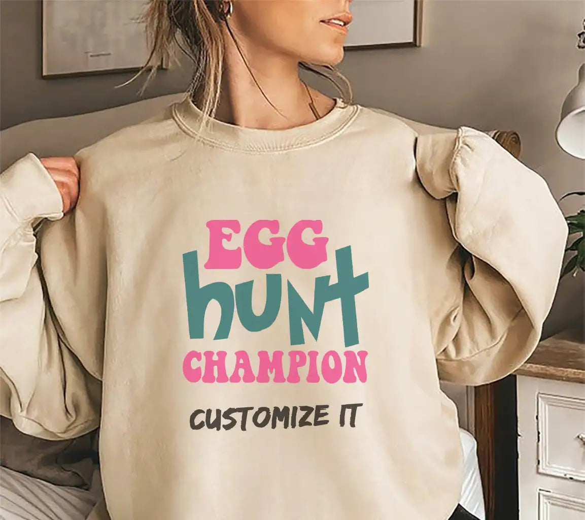 Pink & Blue Egg Hunt Champion SVG Cut File SVG