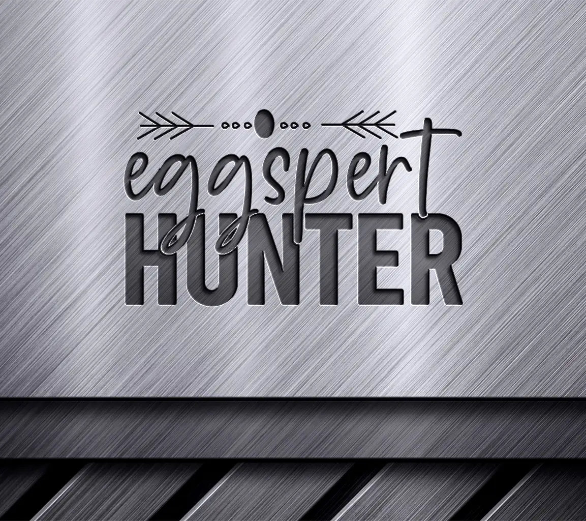 ##  Easter Eggspert Hunter SVG - Pink & Blue Logo SVG