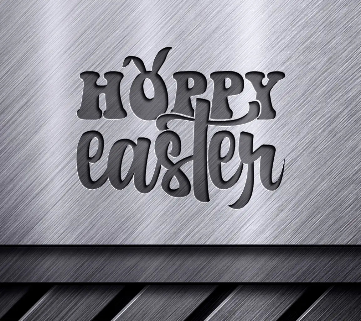 Pink & Blue Hoppy Easter SVG Cut File SVG